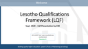 Lesotho NQF - Mr M Khobotlo - 4th PLW - Session 2 - 24.09.20 - EN